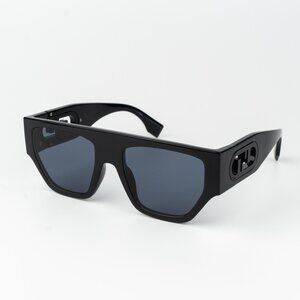 Fendi O'LOCK Women Sunglasses Geometric Black Blue FE40108U 01V BRAND NEW